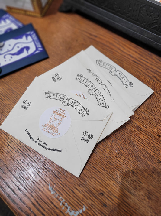 Saturn Press | Time Flies Friendship Remains | Letter Seals (x10)
