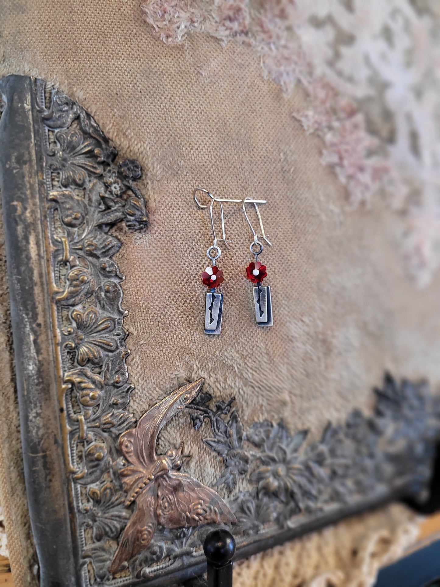 Rosebud Silver Earrings | Chickenscratch