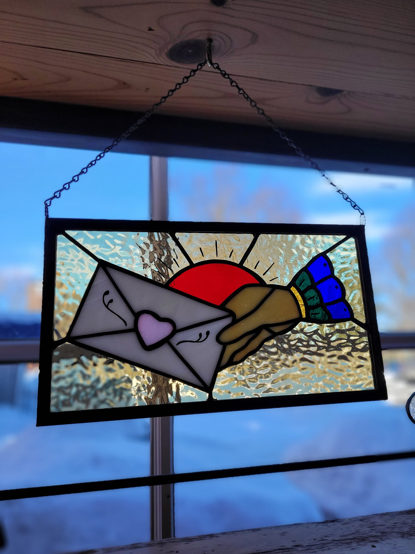 Stained Glass "The Love Letter" | Afterlife Glass