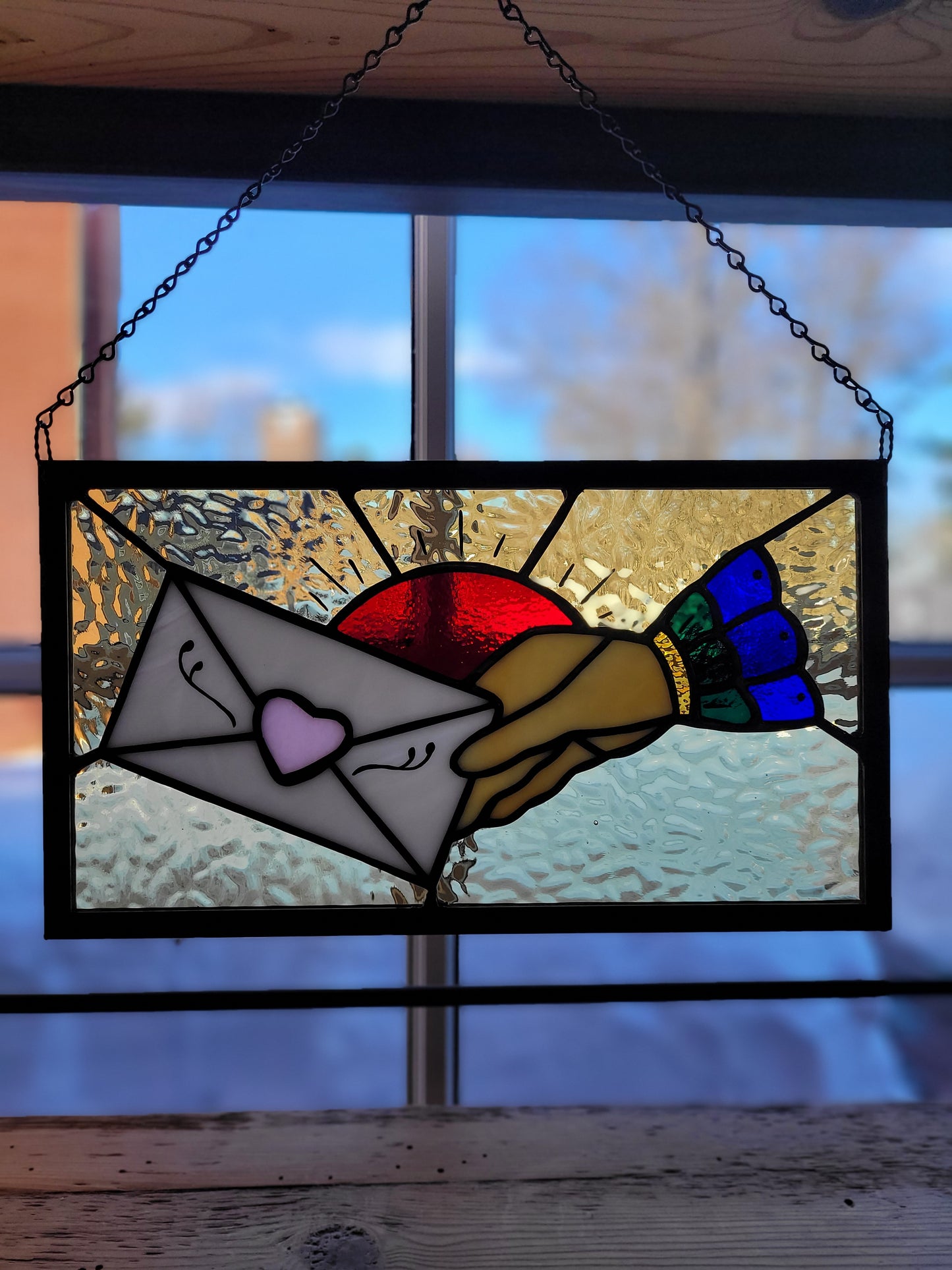 Stained Glass "The Love Letter" | Afterlife Glass