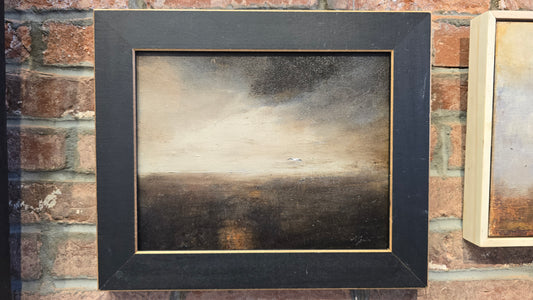 “Homeward No.5" | Framed Tar and oil | Chris Volpe