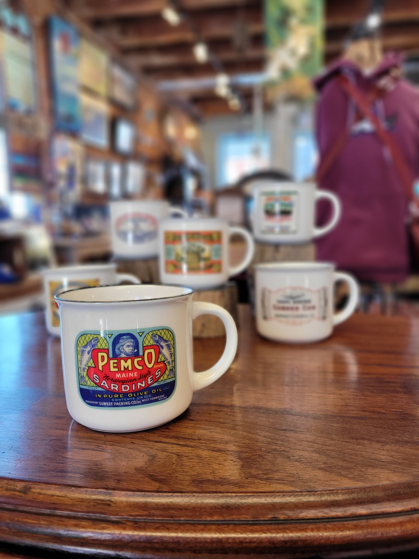 NE Cannery Series | Pemco Sardines | Ceramic Camper Mug