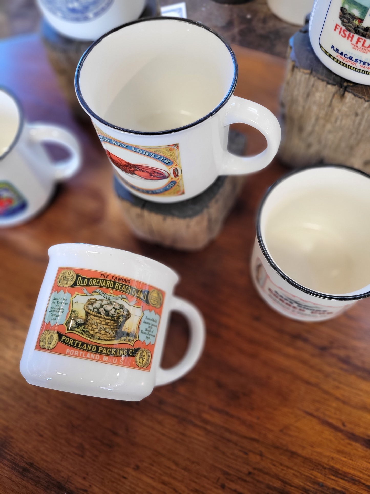 NE Cannery Series | Old Orchard Beach Clams | Ceramic Camper Mug