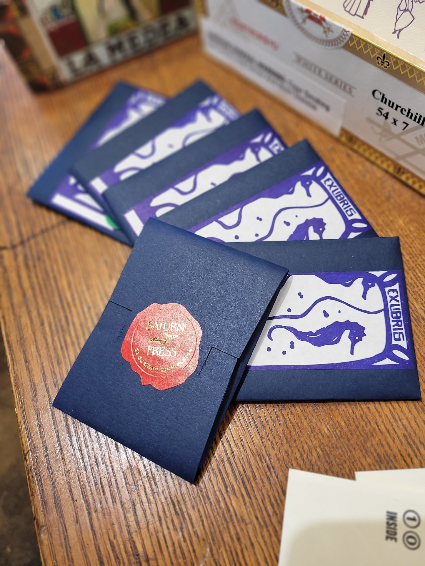 Saturn Press | Ex Libris Seahorse  | Bookplates