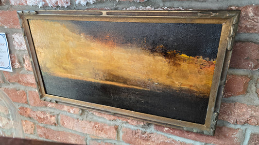 “Homeward No.4”| Tar and oil w/antique frame | Chris Volpe
