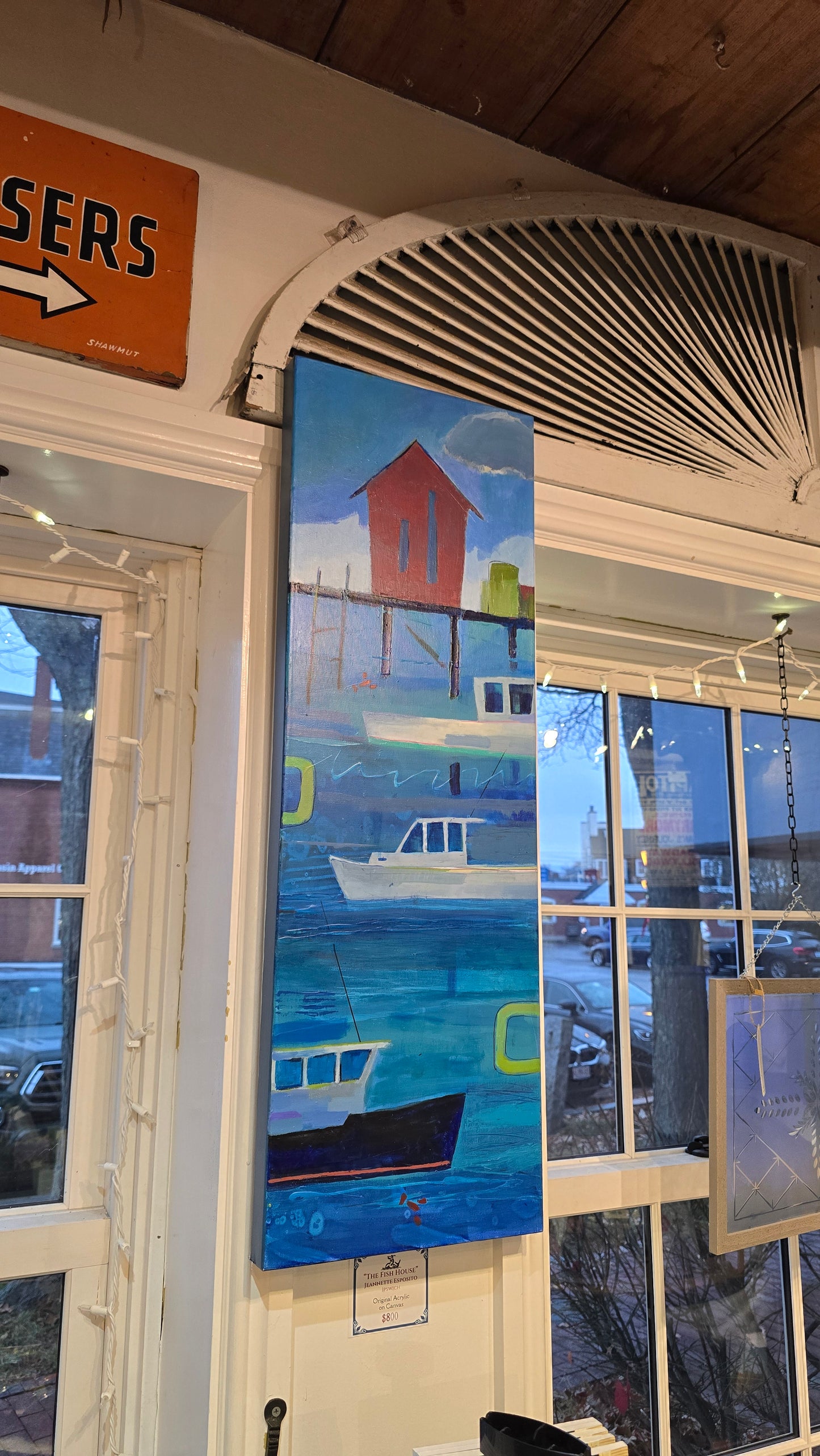 Jeannette Esposito | "The Fish House" | Original 12" x 36"