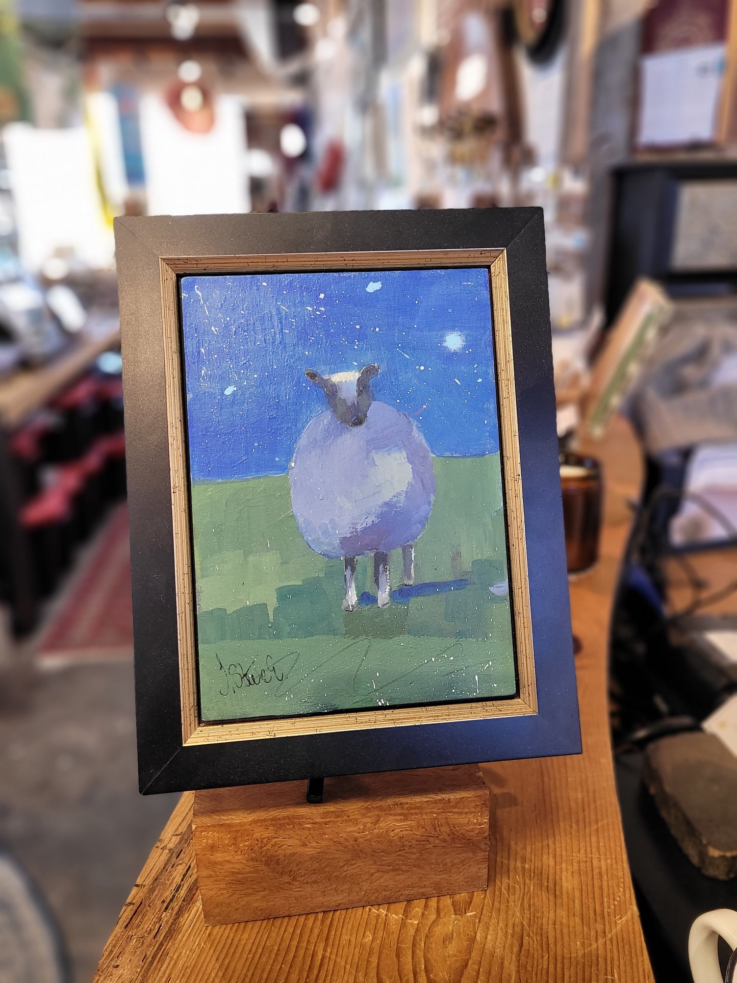 Jeannette Steele Esposito | "Sheep at Night" | 5x7