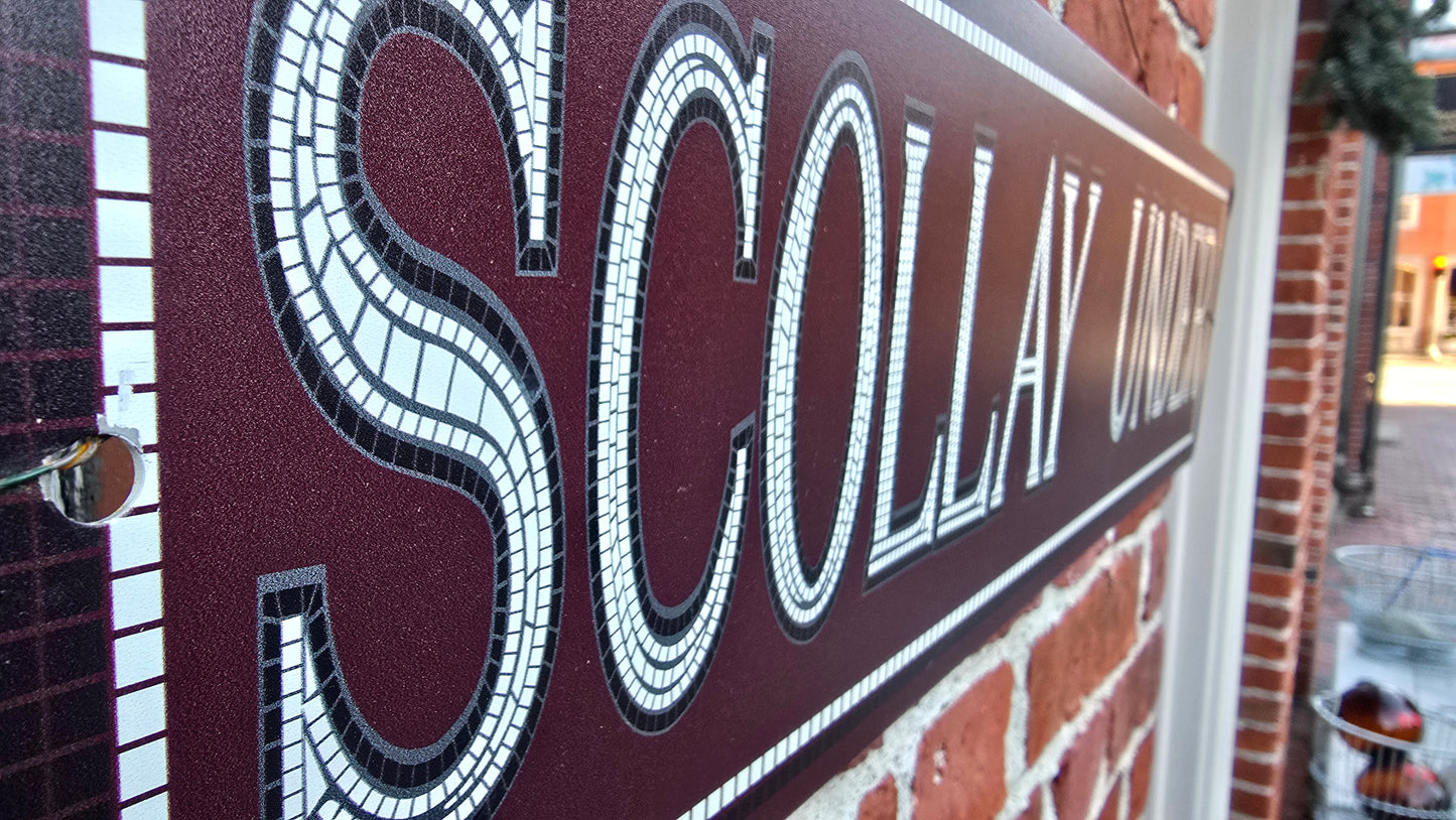 "Scollay Under" Mosiac | 24" Metal Sign