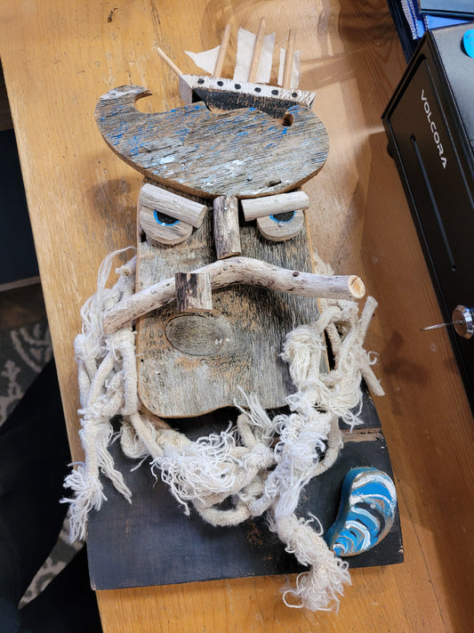 X Large Sailor w/ rope scarf & ship on head  #25 | Seahag Studios (