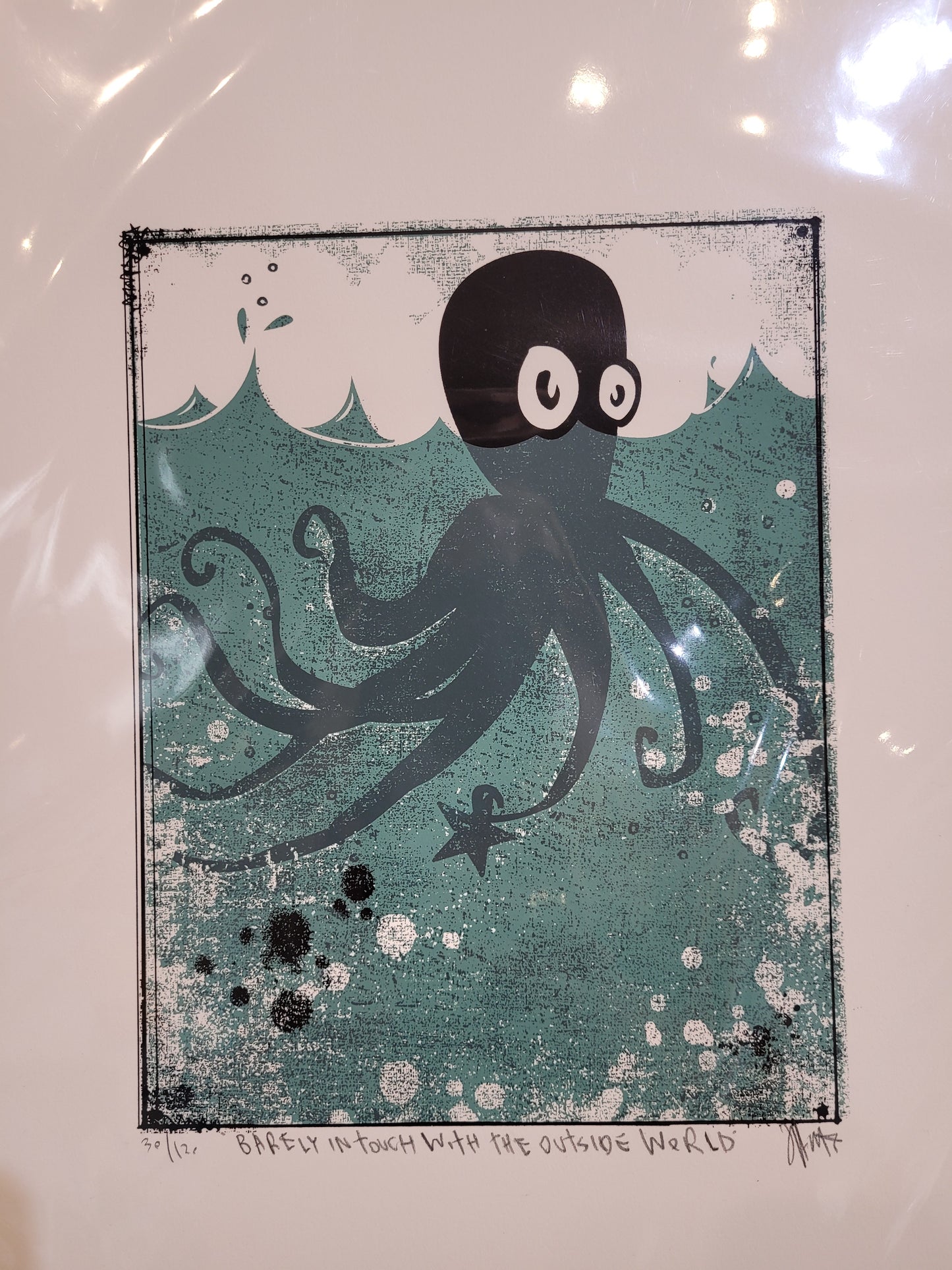 “Barely in Touch with the Outside World”  | Silkscreen Print | James Polisky