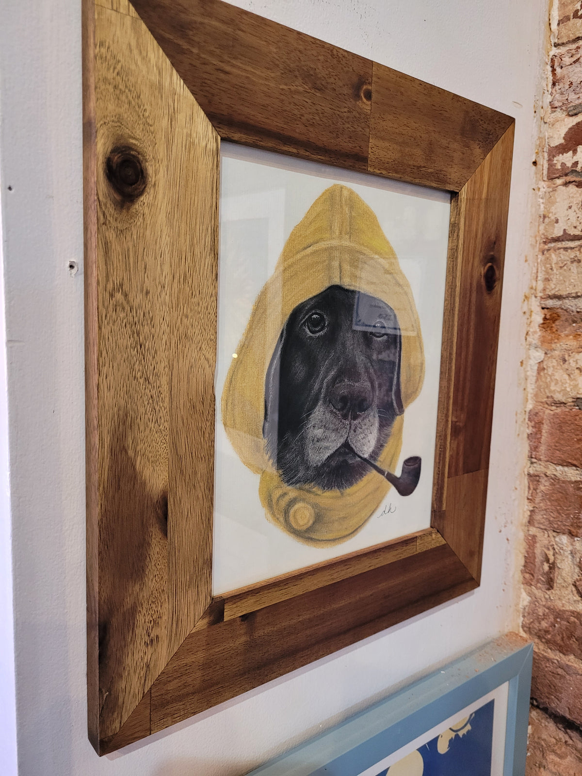 “One Old Salty Dog”  | Original Framed Charcoal | Deb Hewey