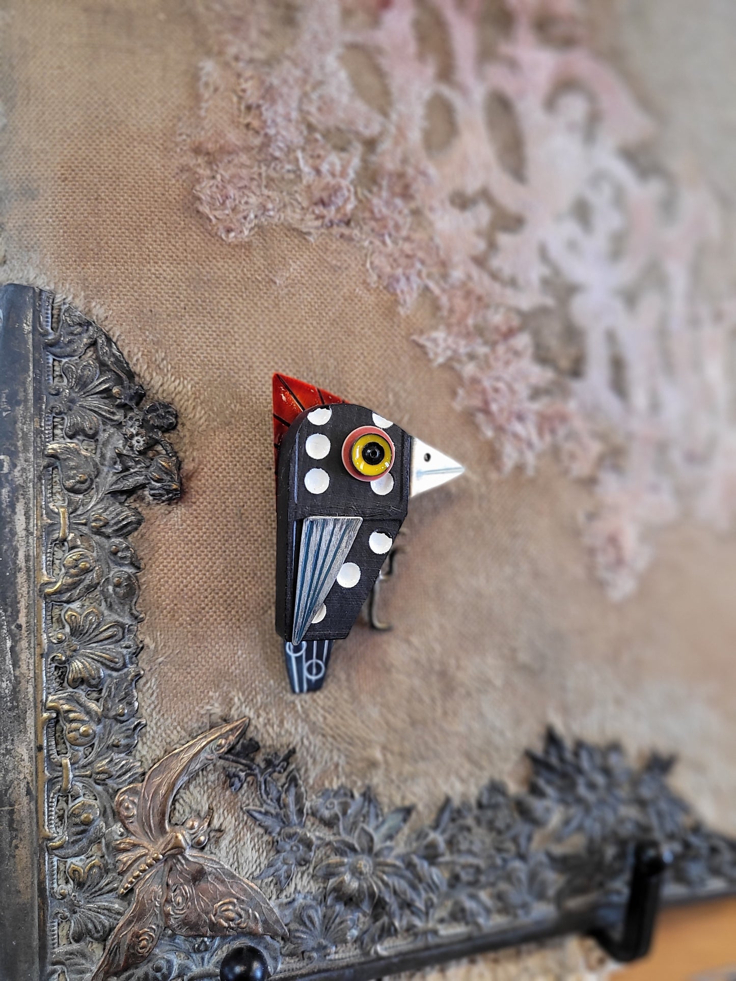 Spotted Woodpecker Pin | Chickenscratch