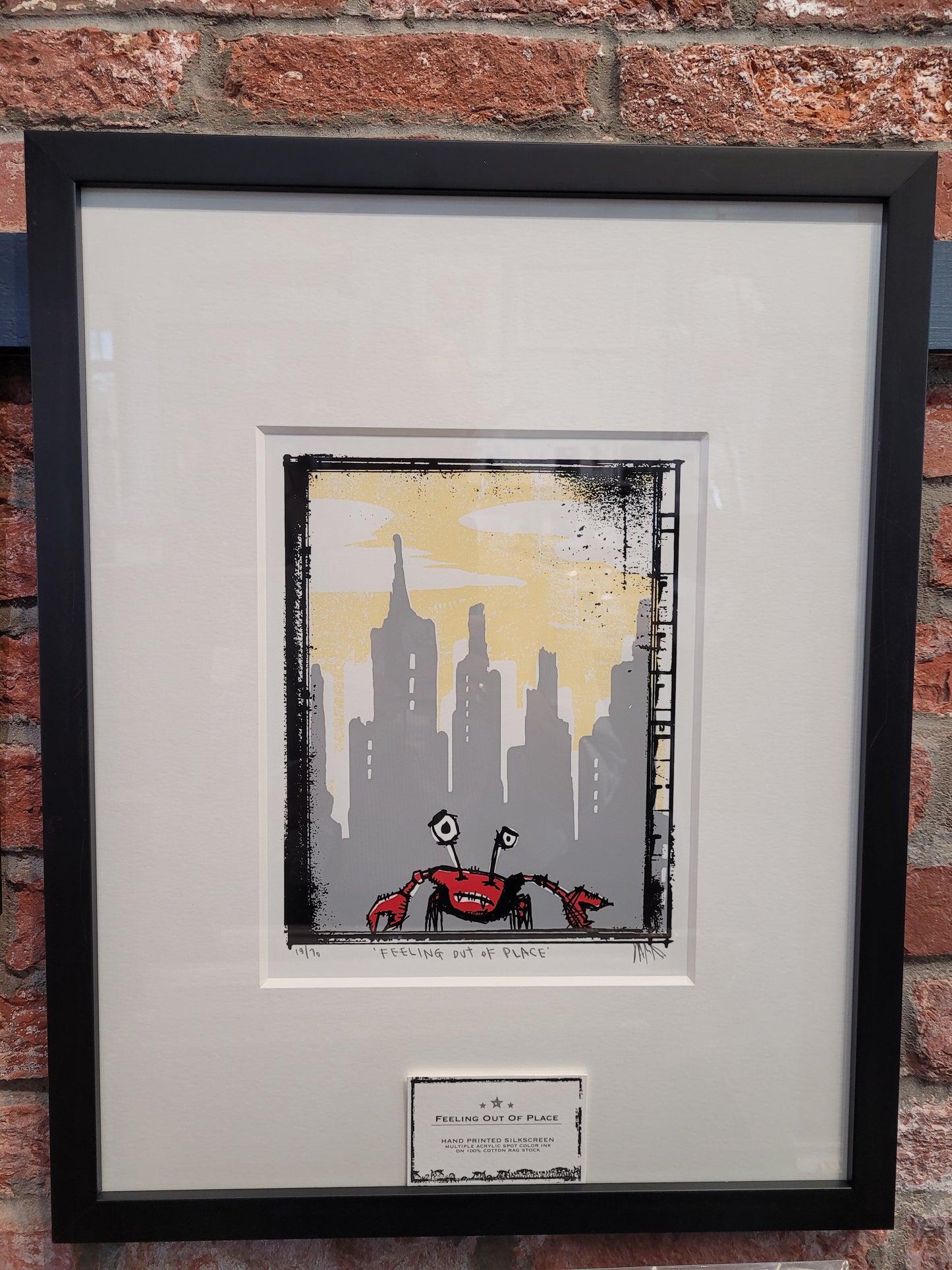 “Feeling Out of Place” | Framed Silkscreen Print | James Polisky