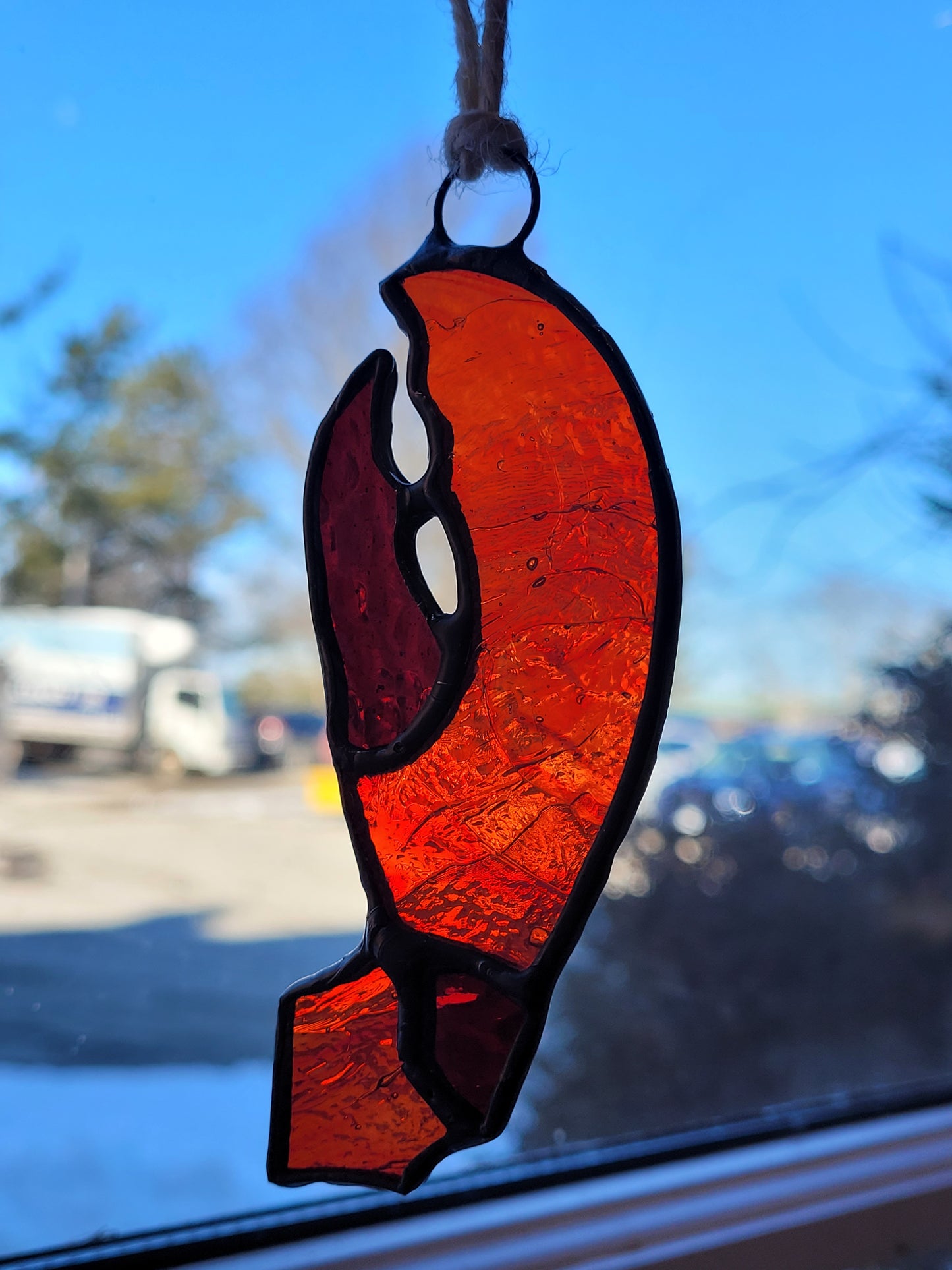 Stained Glass "Lobster Claw" | Libby Lipin