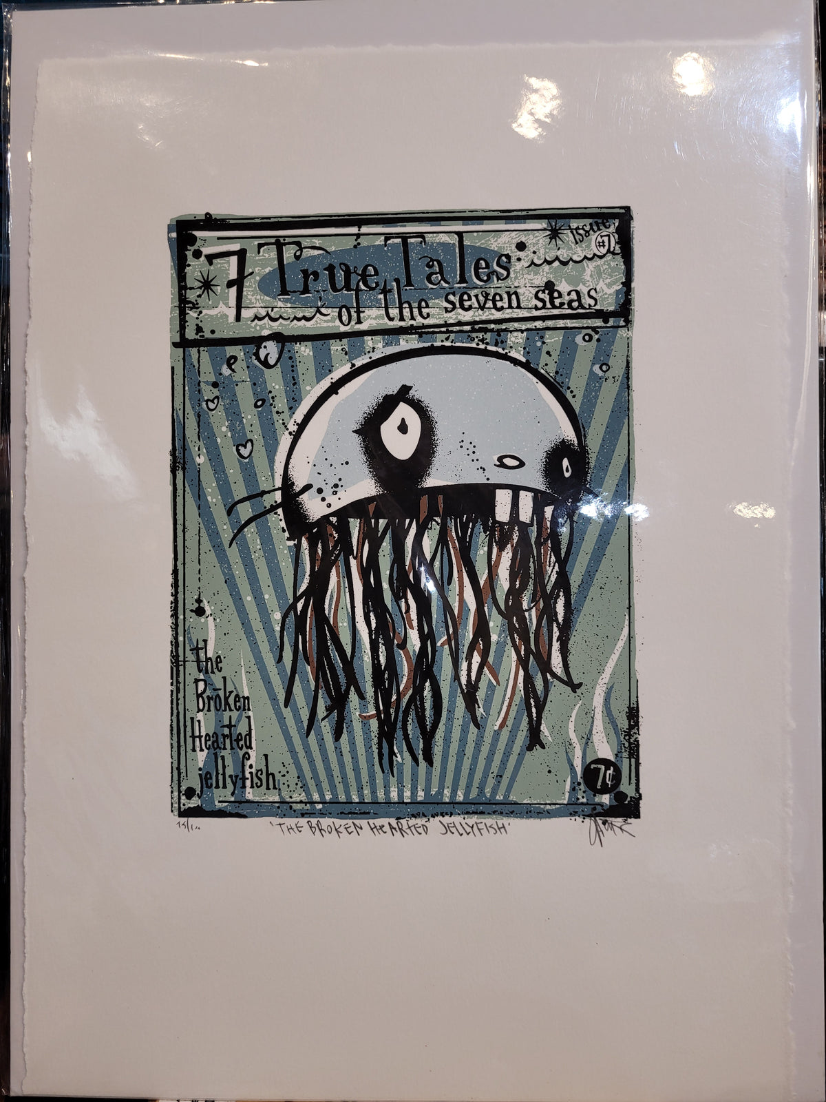 “Broken Hearted Jellyfish”  | Silkscreen Print | James Polisky