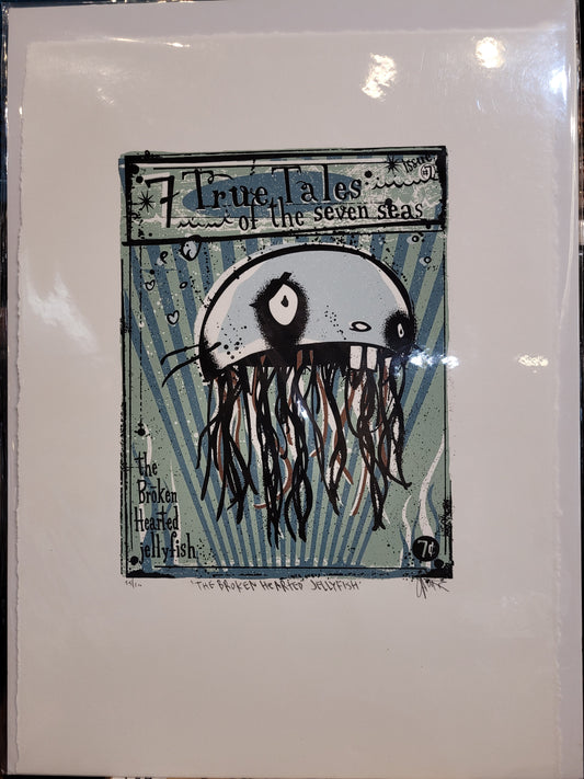 “Broken Hearted Jellyfish”  | Silkscreen Print | James Polisky