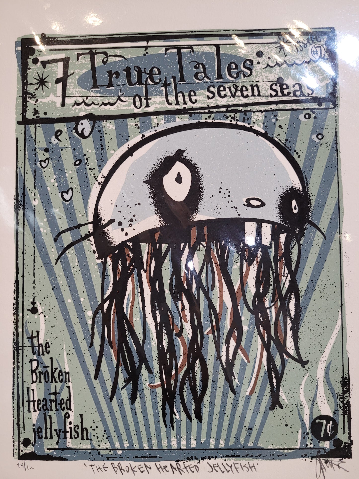 “Broken Hearted Jellyfish”  | Silkscreen Print | James Polisky
