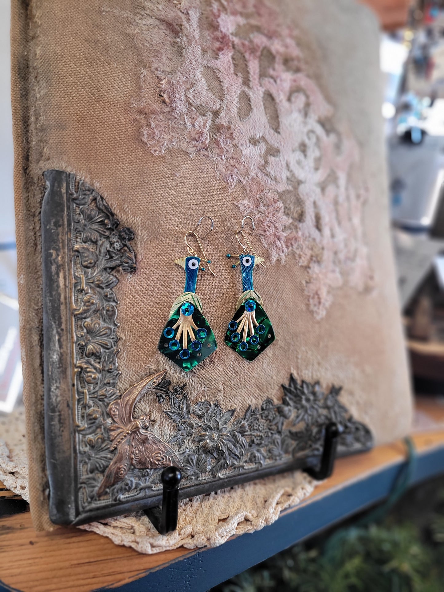 Peacock Earrings | Chickenscratch