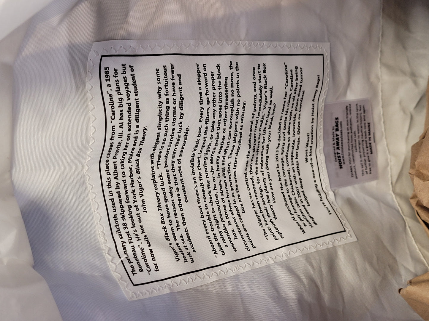 Hoist Away Bag | LARGE | No. 4