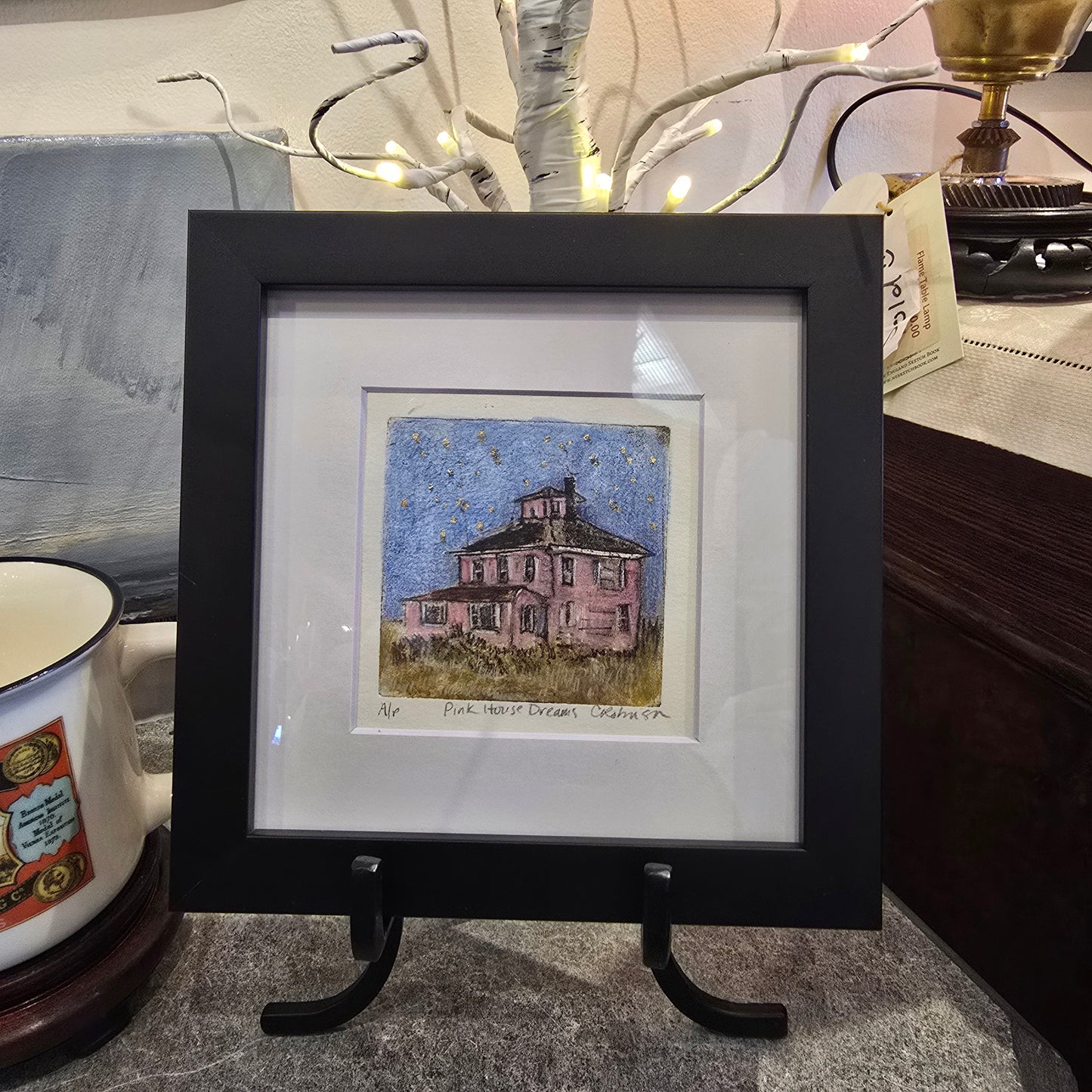Chris Robinson | "Pink House Dreams" | Etching - Framed