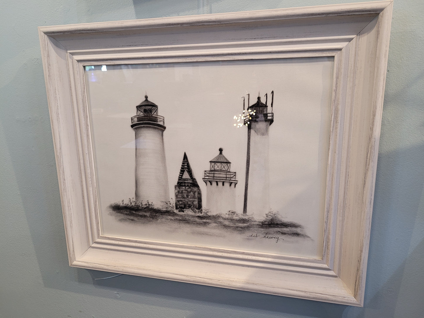 “Guides of the Merrimack”  | Original Framed Charcoal | Deb Hewey