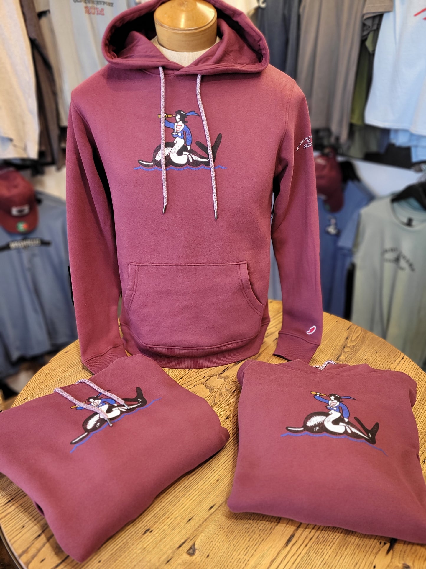 NESB Whaler Jack Hoodie | Legacy Maroon