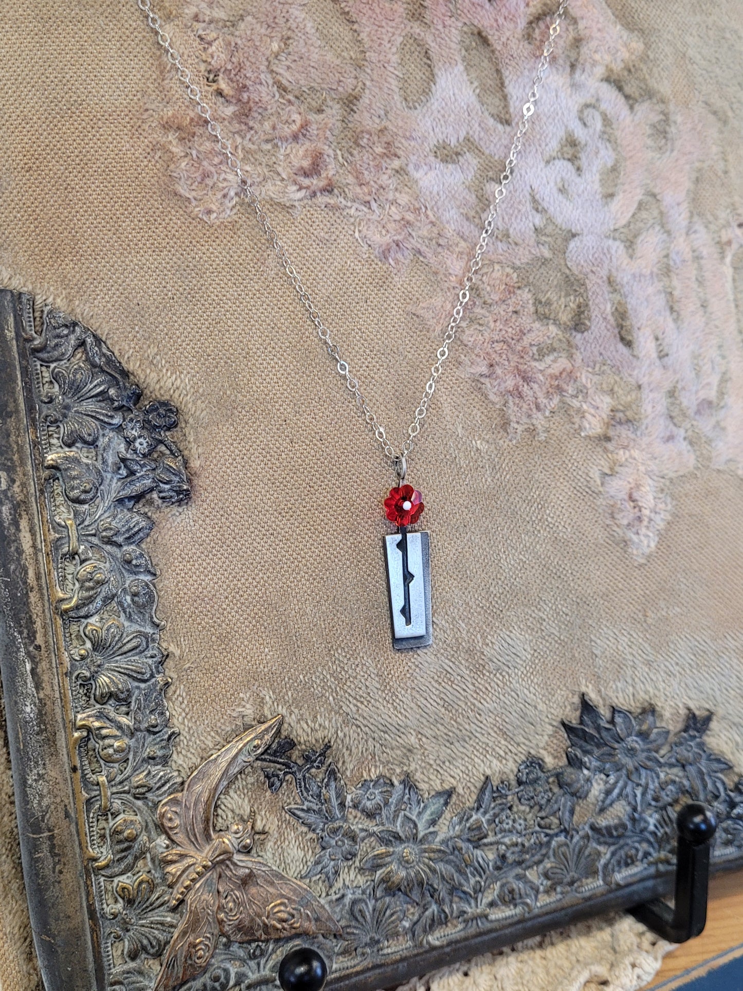 Rosebud Silver Pendant | Chickenscratch
