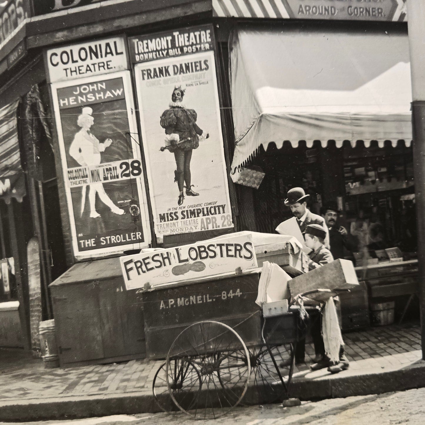 Boston Lobster Vendor | c1902ish | NESB Archival Giclee Print