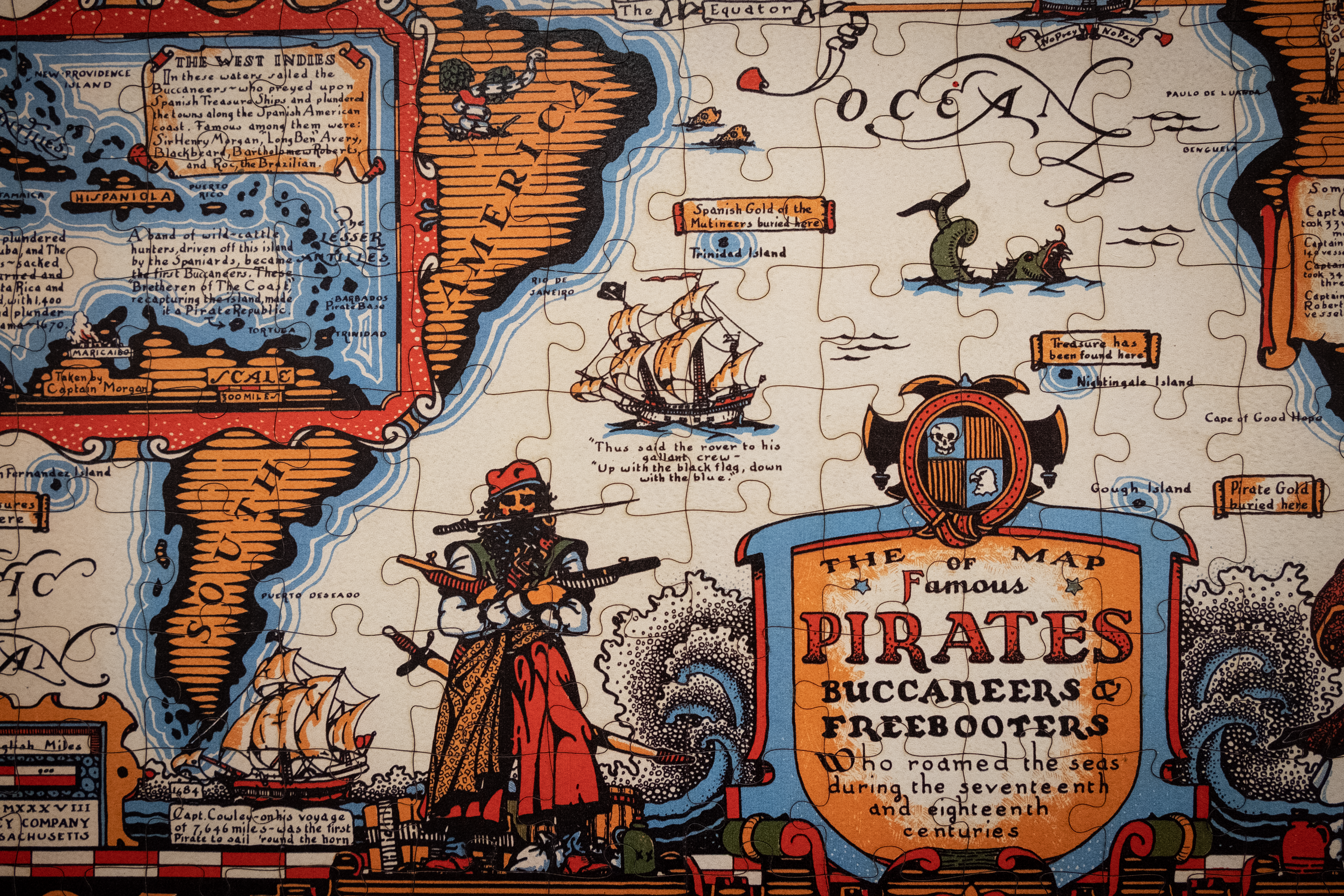 Pirate Map Puzzle - Jack Atherton Series | 500 & 1000 Piece – New